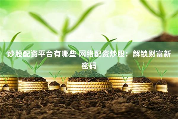 炒股配资平台有哪些 网络配资炒股：解锁财富新密码